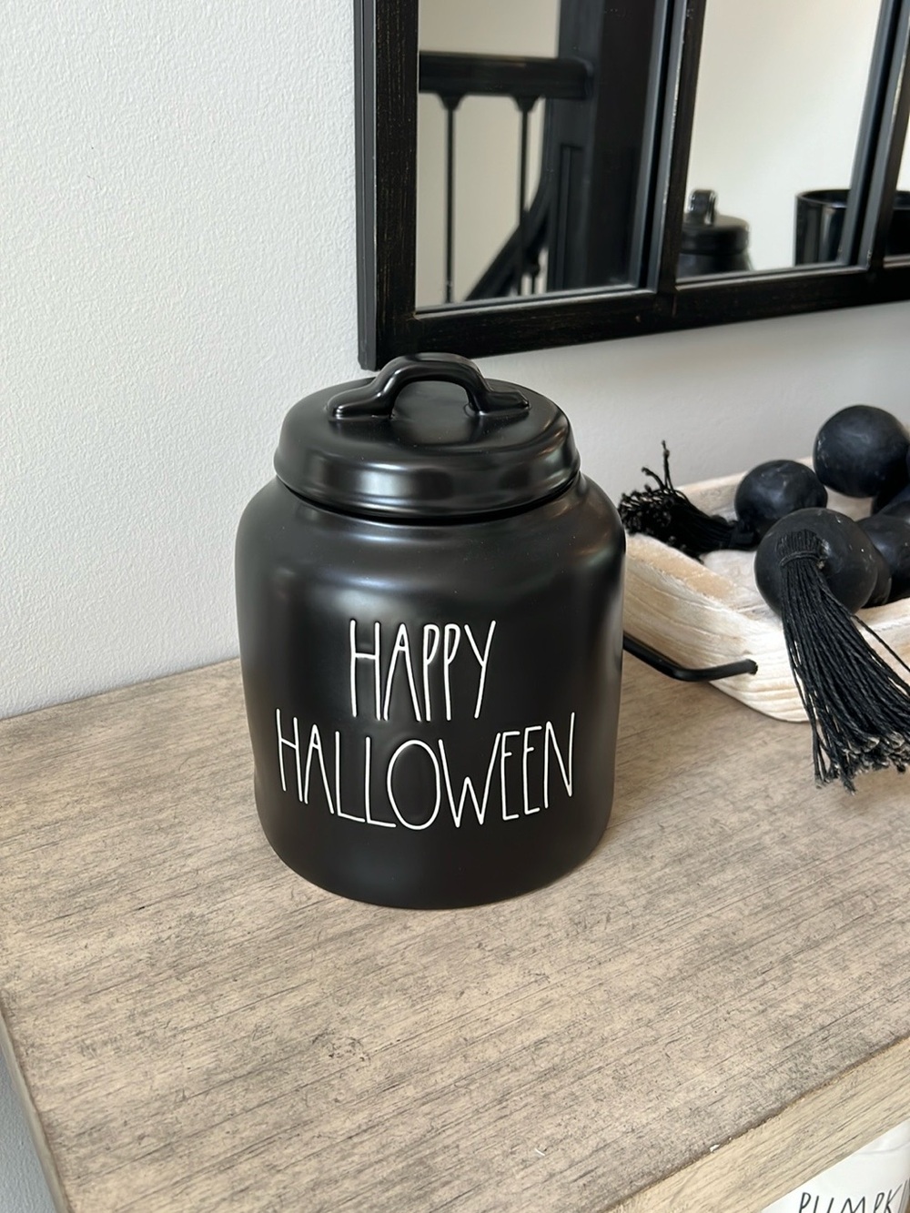 Rae Dunn Happy Halloween canister Candy Jar - Home Party Supplies ceramic New